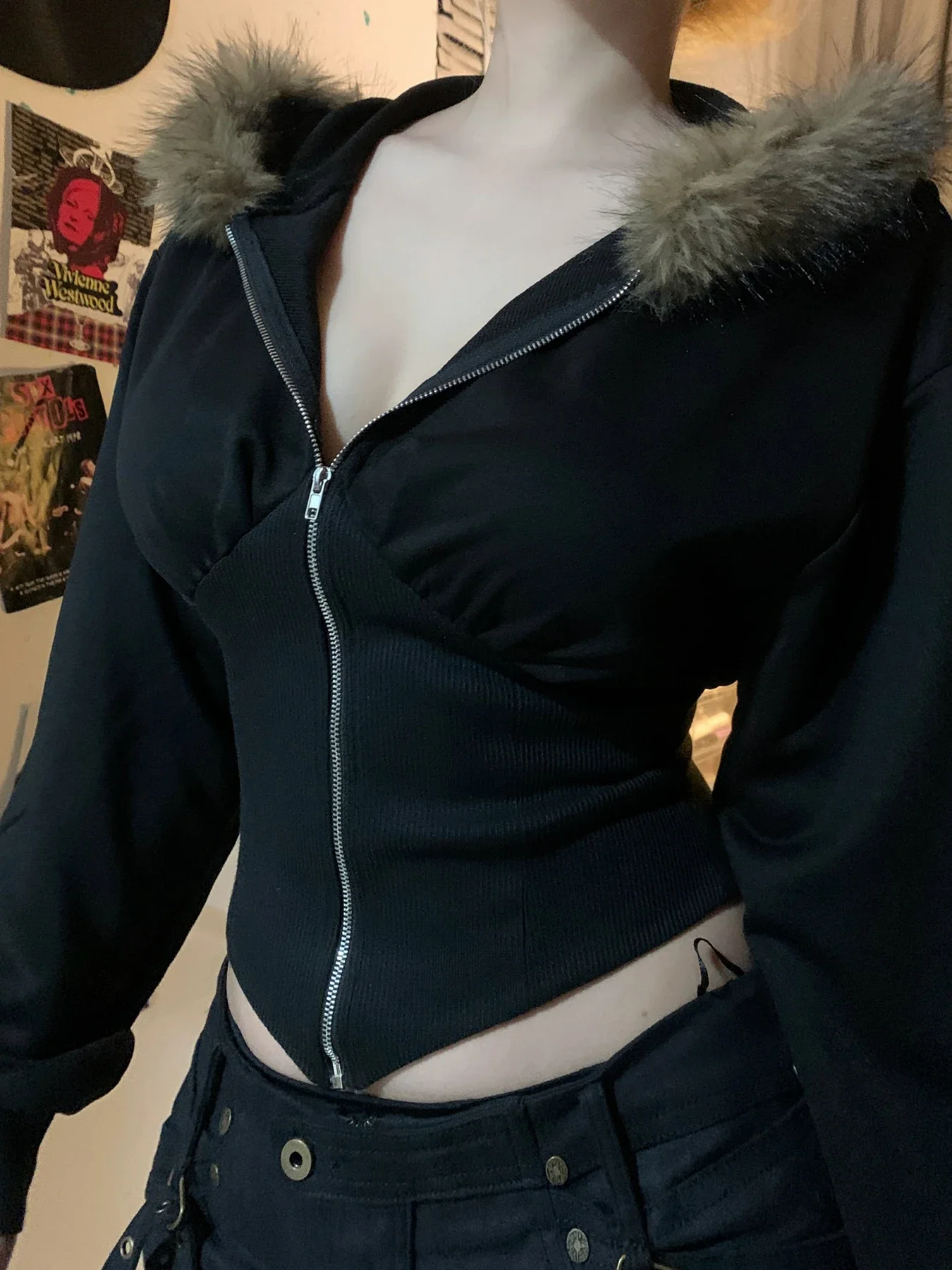 FDEY Zip Up Fur Neck Hoodie Coats Fashion Slim Solid Y2K Vintage Women's Jackets Casual Streetwear Chic Basics Clothes
FDEY Zip Up Fur Neck Hoodie Coats Fashion Slim Solid Y2K Vintage Women's Jackets Casual Streetwear Chic Basics Clothes