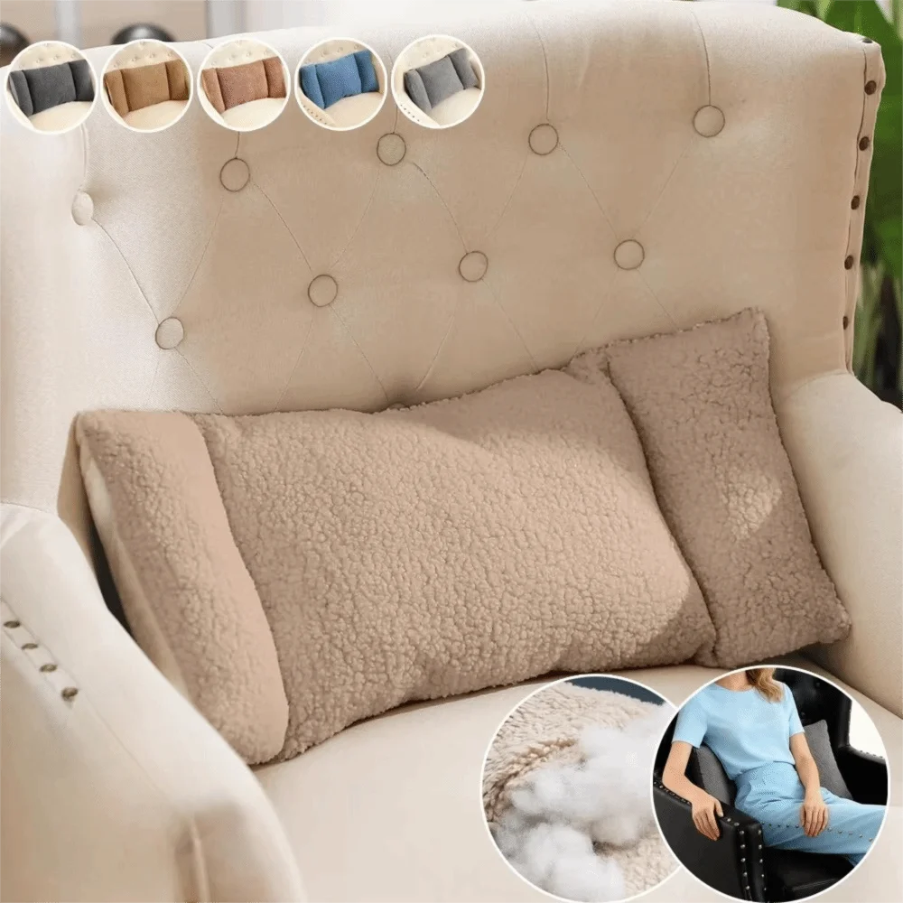 Универсальная эргономичная 3-секционная поясничная подушка из мягкого флиса, подушка для поддержки спины, однотонная, удлиненная, для автомобильного сиденья и дивана
Универсальная эргономичная 3-секционная поясничная подушка из мягкого флиса, подушка для поддержки спины, однотонная, удлиненная, для автомобильного сиденья и дивана