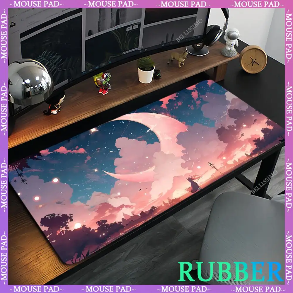 Game Mouse Pads Pink HD Printing Oversized Computer Pad XXL Moon Star Desk mats Gaming Desktop Decoration Lock Edge Keyboard Pad
Game Mouse Pads Pink HD Printing Oversized Computer Pad XXL Moon Star Desk mats Gaming Desktop Decoration Lock Edge Keyboard Pad