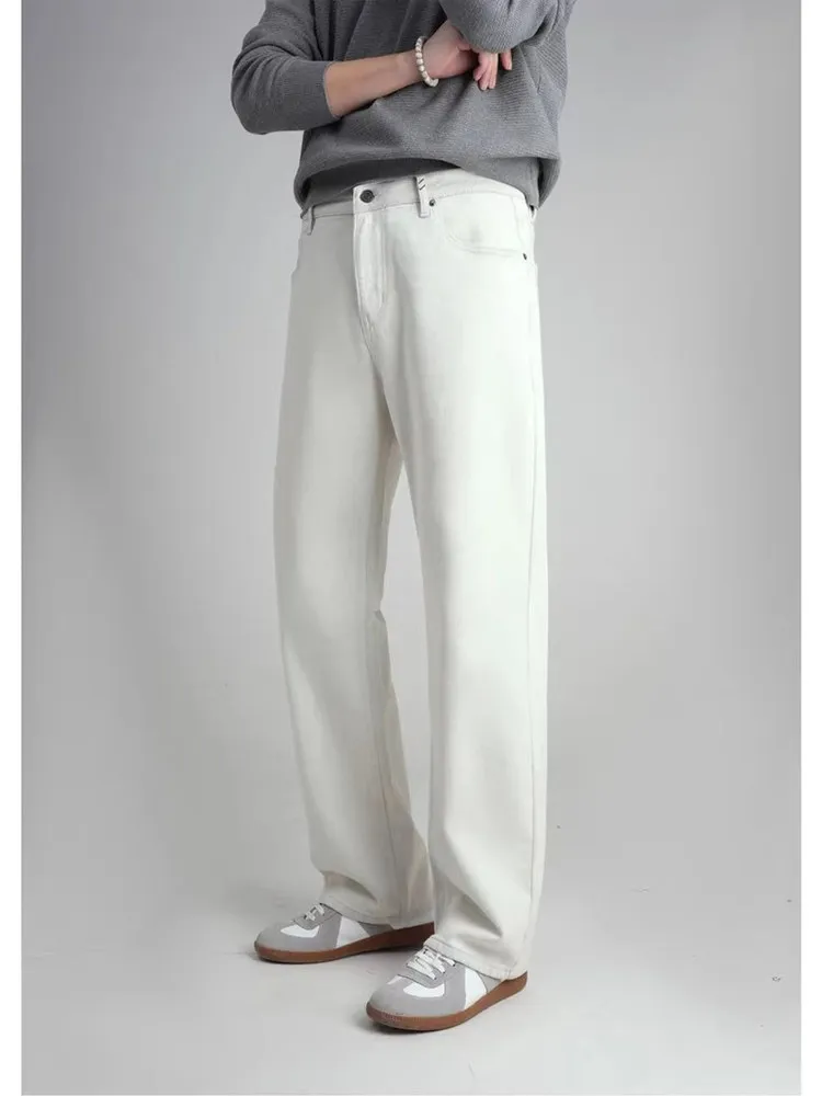 Мужские джинсы прямого кроя с широкими штанинами в американском стиле, класса люкс, свободные, простые, длинные брюки, модные городские повседневные джинсы
Мужские джинсы прямого кроя с широкими штанинами в американском стиле, класса люкс, свободные, простые, длинные брюки, модные городские повседневные джинсы