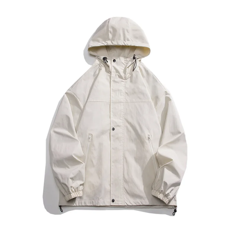 Spring and Autumn Season Solid Color Men's Loose Hooded Charge Coat Jacket Men's Fashion Simple Large Youth Top Coat
Spring and Autumn Season Solid Color Men's Loose Hooded Charge Coat Jacket Men's Fashion Simple Large Youth Top Coat