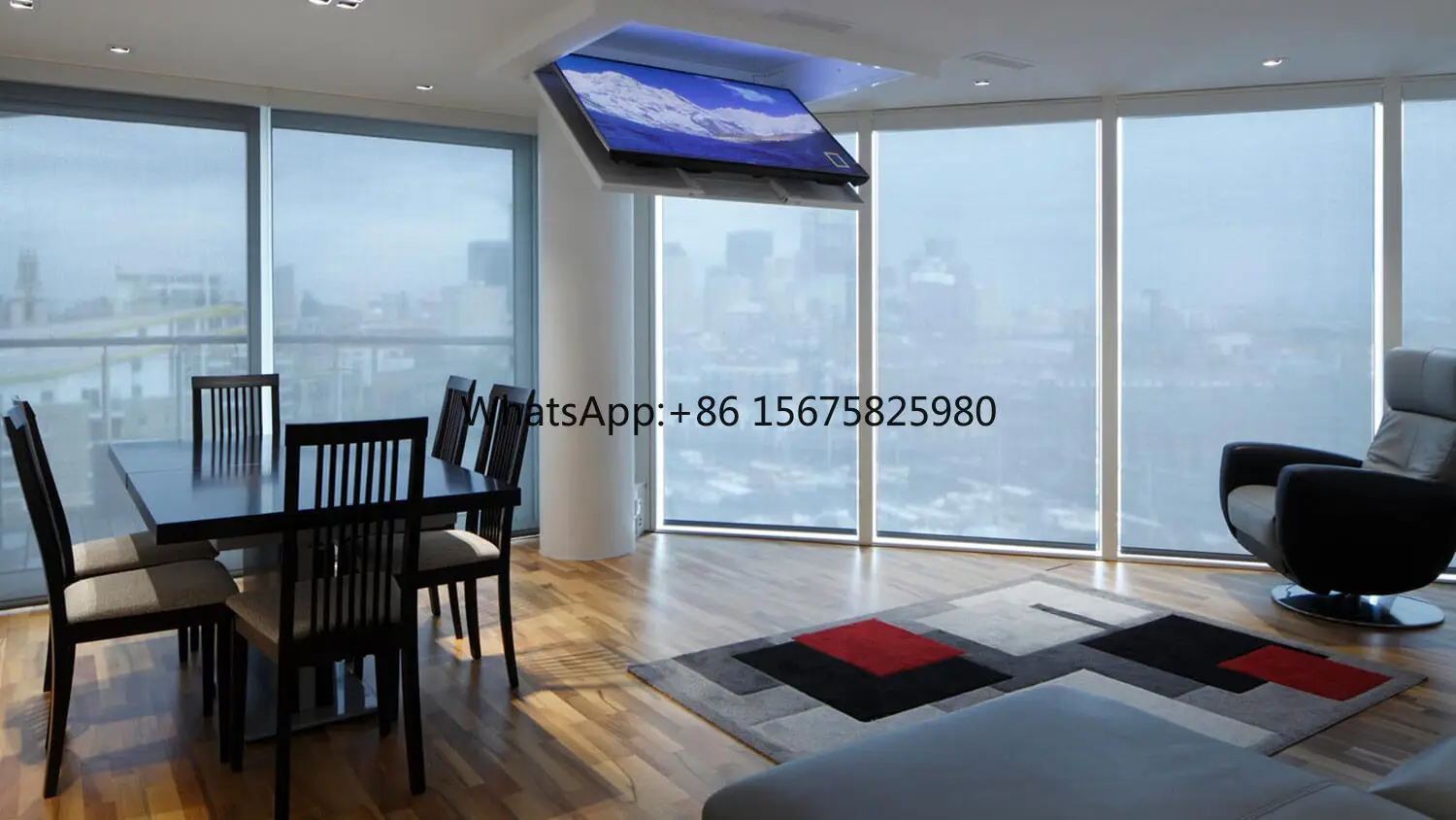 Electric Flip Down Ceiling TV Lift 75'' Smart Adjustable TV Mount Bracket with Controller
Electric Flip Down Ceiling TV Lift 75'' Smart Adjustable TV Mount Bracket with Controller