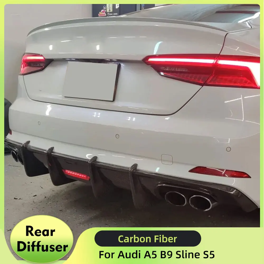 Car Rear Bumper Diffuser Lip Spoiler for Audi A5 S-line/S5 B9 Sedan Coupe 2017-2020 Carbon Fiber Rear Diffuser With LED Light
Car Rear Bumper Diffuser Lip Spoiler for Audi A5 S-line/S5 B9 Sedan Coupe 2017-2020 Carbon Fiber Rear Diffuser With LED Light