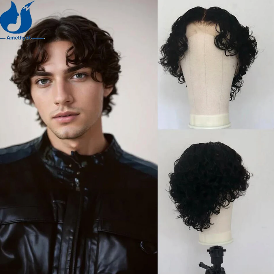 Amethyst Short Curls Bob Wig Human Hair for Men 13x6 Lace Front Wig Brazilian Remy Pixie Cut Male Hair Middle Part Pre plucked
Amethyst Short Curls Bob Wig Human Hair for Men 13x6 Lace Front Wig Brazilian Remy Pixie Cut Male Hair Middle Part Pre plucked