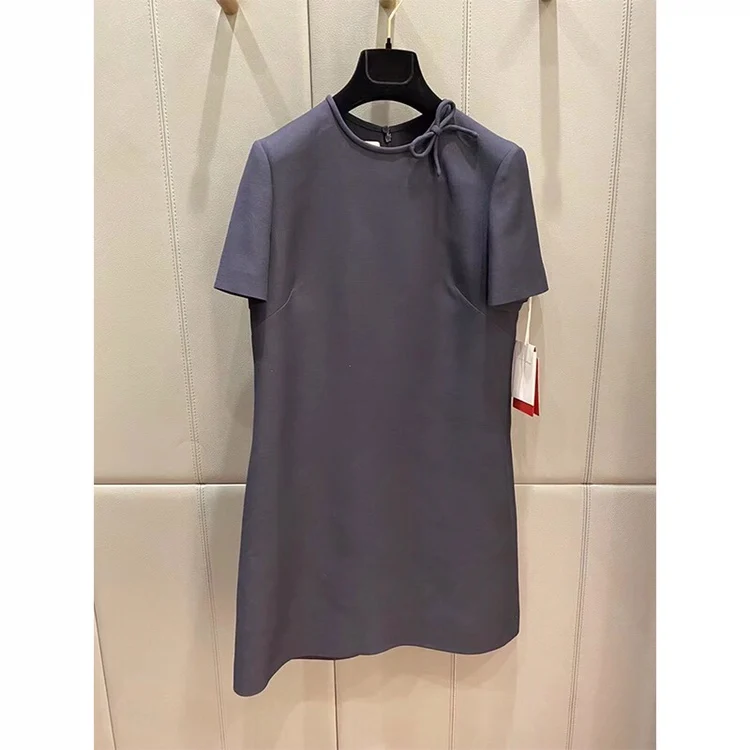 Fashionable Knot A-Line Dress Elegant Summer New Style Women's Dress round Neck Short Sleeve Midi Skirt Commute Fri...
Fashionable Knot A-Line Dress Elegant Summer New Style Women's Dress round Neck Short Sleeve Midi Skirt Commute Fri...