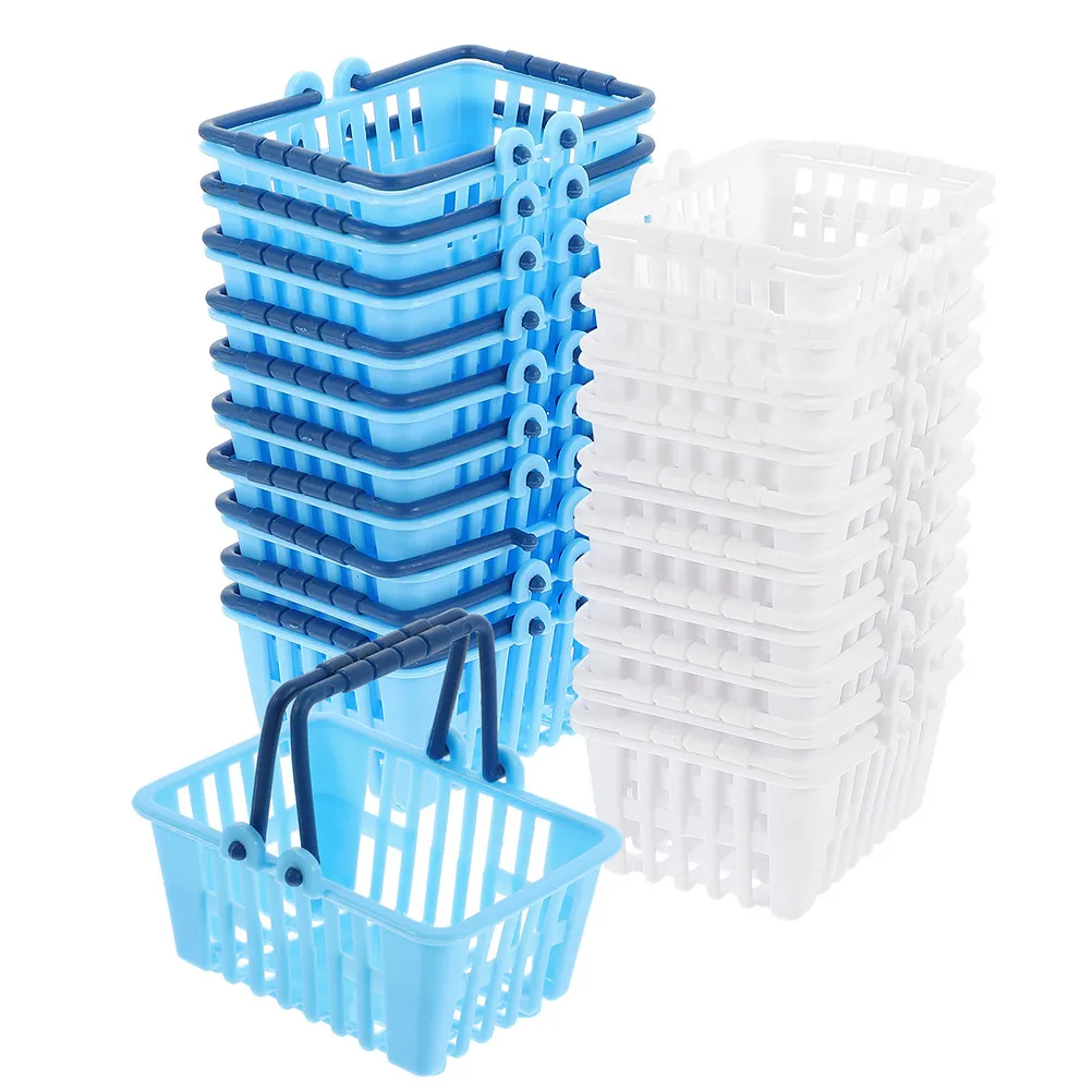 24Pcs Assorted Color Mini Shopping Basket Desktop Decoration Storage Container for Kids Role Play Small Office Organizer Gift
24Pcs Assorted Color Mini Shopping Basket Desktop Decoration Storage Container for Kids Role Play Small Office Organizer Gift