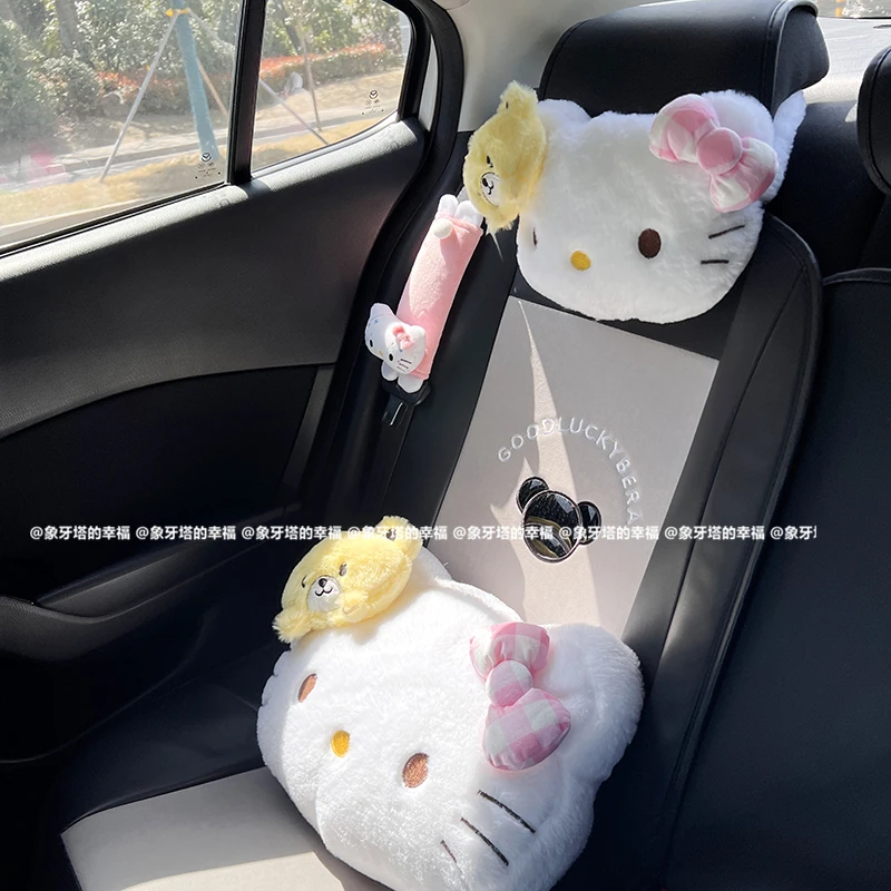 Cute Cartoon Pink Bowknot Car Neck Pillow Universal Auto Seat Headrest Support Seatbelt Cover Car Accessories for Women
Cute Cartoon Pink Bowknot Car Neck Pillow Universal Auto Seat Headrest Support Seatbelt Cover Car Accessories for Women