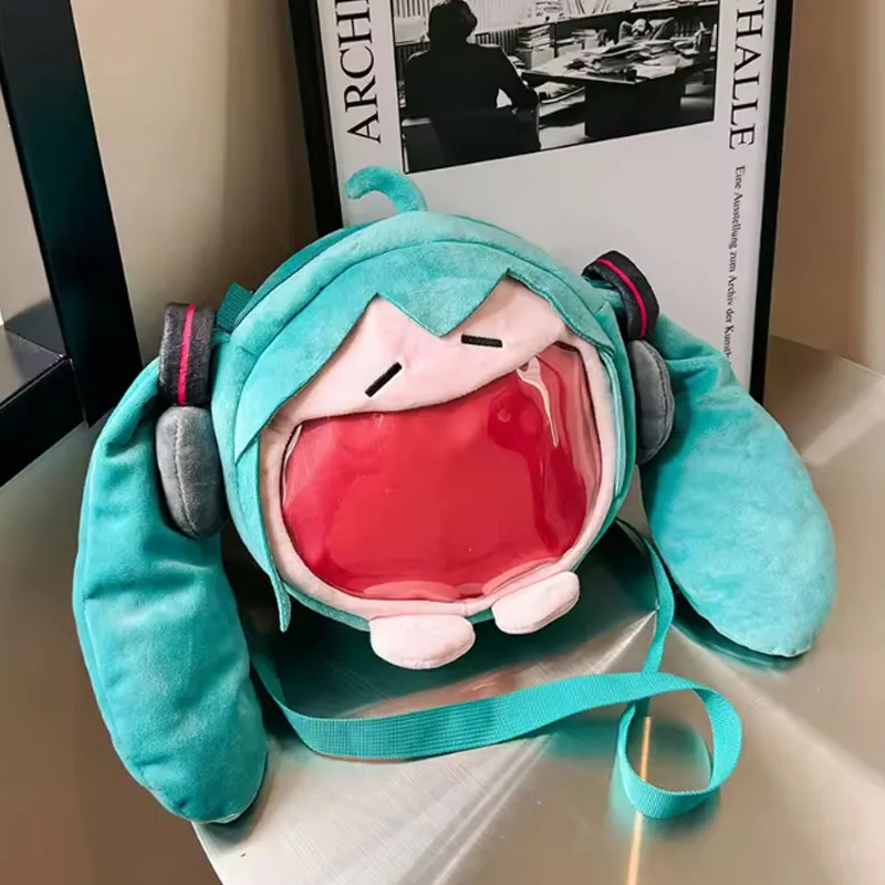 # Сумка-рюкзак Hatsune Miku, милый аниме-рюкзак с плюшевым мультяшным дизайном, кавайный рюкзак для студентов, сумка для подарков и игрушек
# Сумка-рюкзак Hatsune Miku, милый аниме-рюкзак с плюшевым мультяшным дизайном, кавайный рюкзак для студентов, сумка для подарков и игрушек