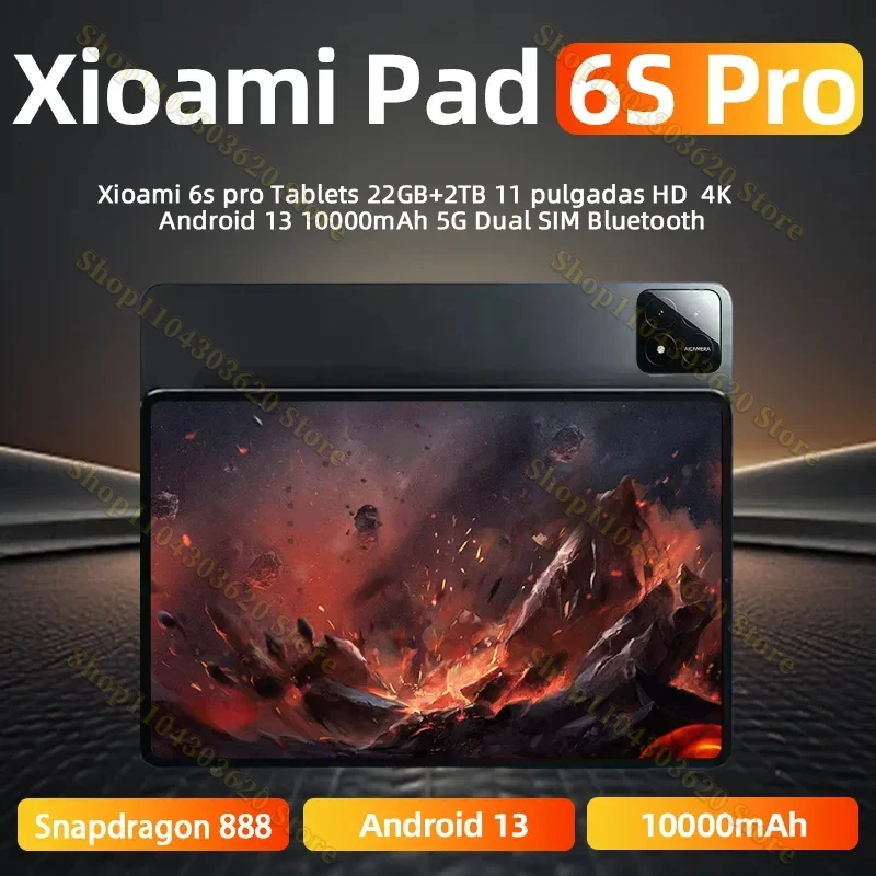 2024 Original Pad 6S Pro Tablet PC Global Version HD 4K Android 13.0 Snapdragon 888 11inch 22GB+2TB 10000mAh 5G Dual SIM WIFI
2024 Original Pad 6S Pro Tablet PC Global Version HD 4K Android 13.0 Snapdragon 888 11inch 22GB+2TB 10000mAh 5G Dual SIM WIFI