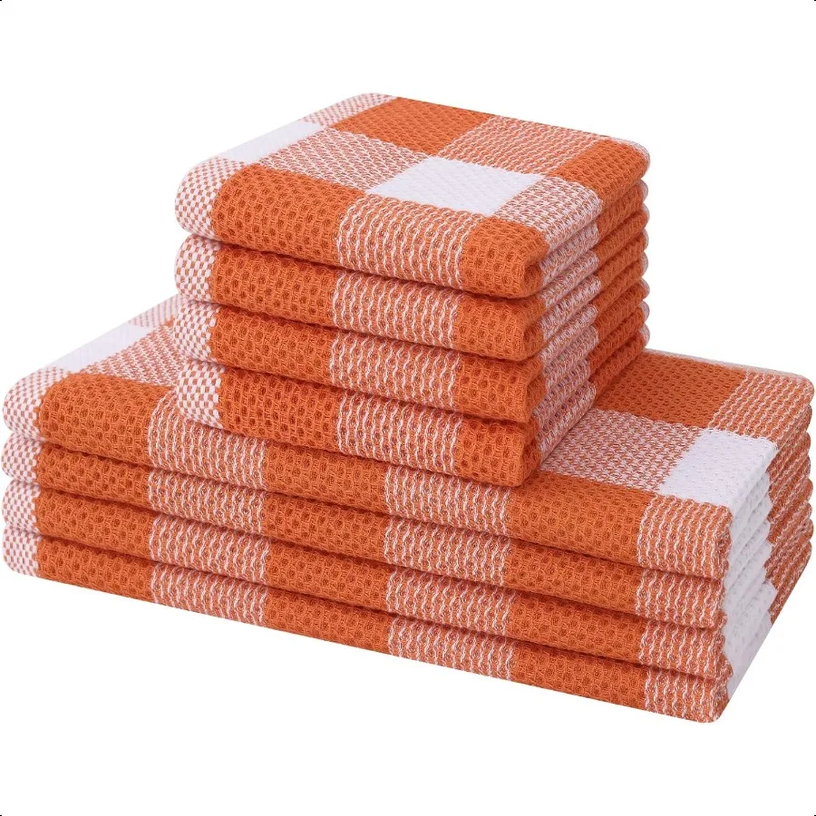 Набор кухонных полотенец и салфетки для посуды 28 х 13 дюймов и 12 х 12 дюймов Набор из 8 мягких и впитывающих посуды для сушки посуды O
Набор кухонных полотенец и салфетки для посуды 28 х 13 дюймов и 12 х 12 дюймов Набор из 8 мягких и впитывающих посуды для сушки посуды O