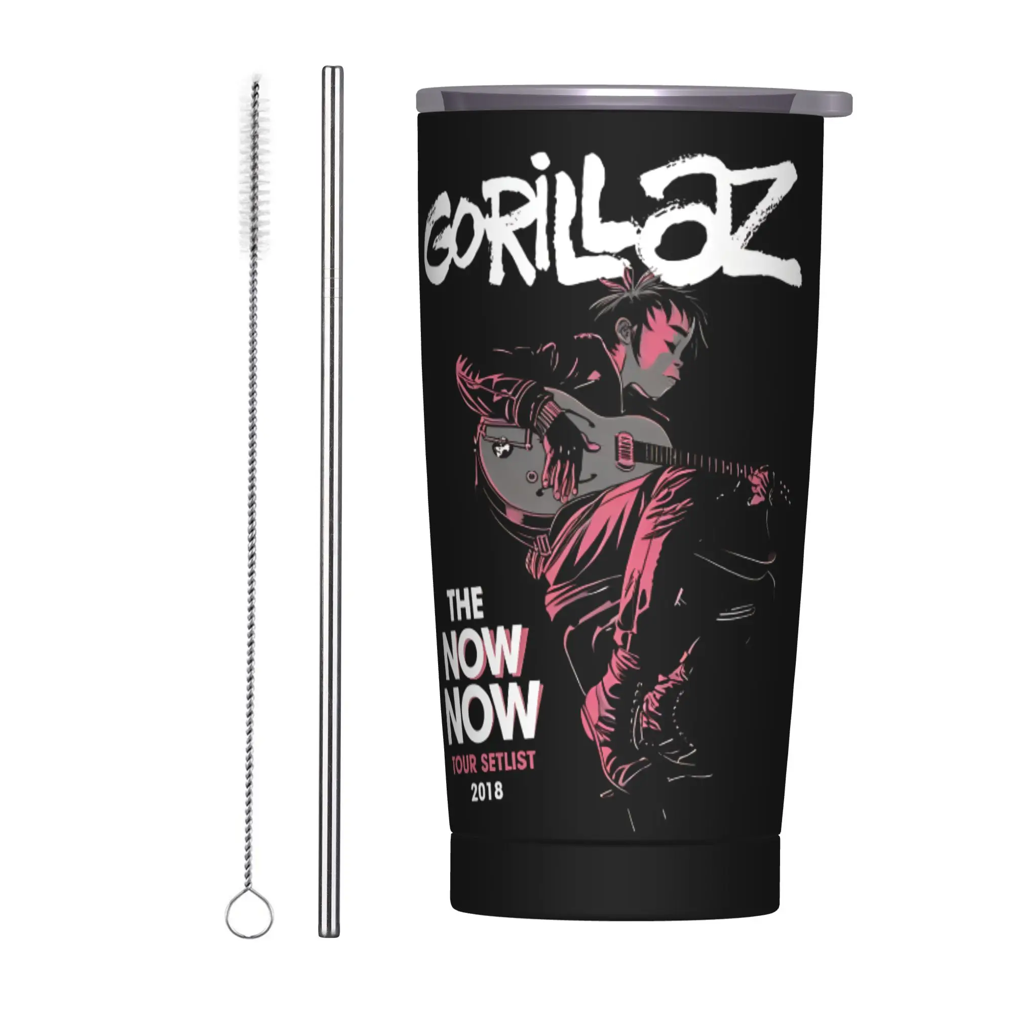 Панк-группа Gorillazs, музыкальный изолированный стакан с соломинкой, термокружка из нержавеющей стали, уличные портативные чашки для бутылок, 20 унций
Панк-группа Gorillazs, музыкальный изолированный стакан с соломинкой, термокружка из нержавеющей стали, уличные портативные чашки для бутылок, 20 унций