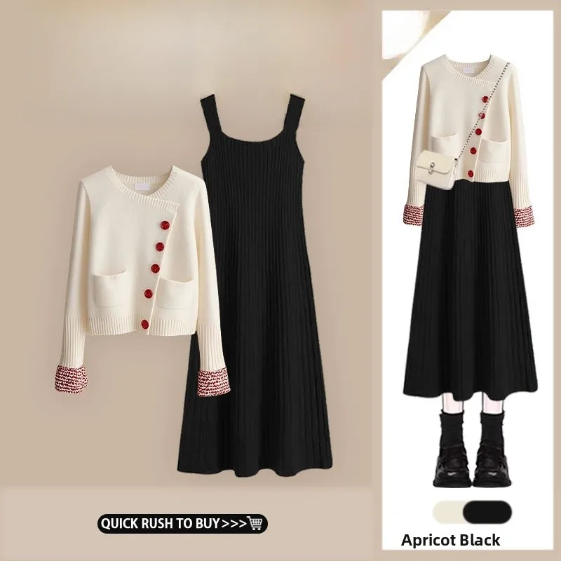 plus Size Cisas Aosphere Slimming Knitwear Sweater Red Loose Meat Concealing f Skirt Set Women Two Piece Set
plus Size Cisas Aosphere Slimming Knitwear Sweater Red Loose Meat Concealing f Skirt Set Women Two Piece Set
