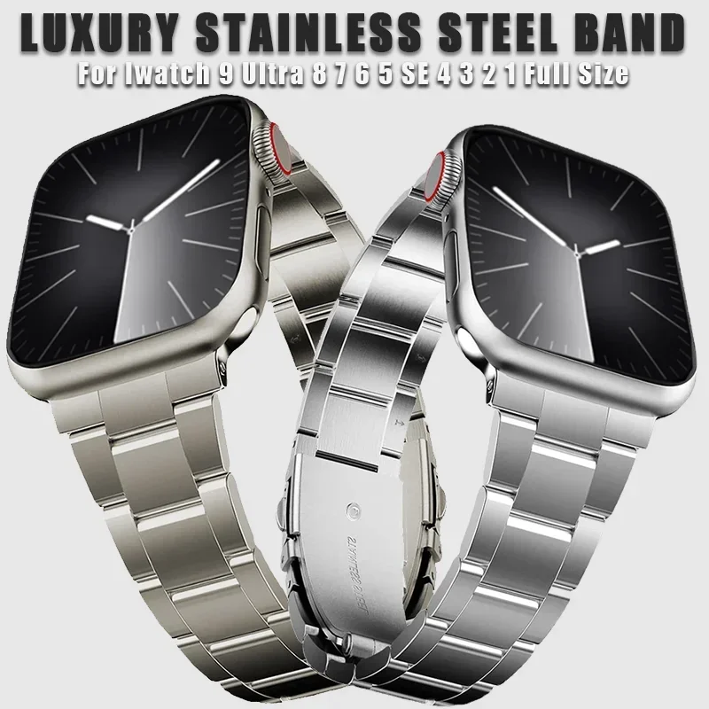Stainless Steel Strap For Apple Watch Ultra 2 49mm Series 9 45mm 41mm 44mm Metal Band For iWatch 8 7 6 5 4 3 SE 42mm 40mm 41mm
Stainless Steel Strap For Apple Watch Ultra 2 49mm Series 9 45mm 41mm 44mm Metal Band For iWatch 8 7 6 5 4 3 SE 42mm 40mm 41mm