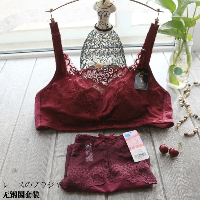 Large Suit Sexy Lace Bra Full Cup Breast Underwear Gathered B C D E 34 36 38 40 42 44 46 48 Plus Size Clothing 2 Piece Set
Large Suit Sexy Lace Bra Full Cup Breast Underwear Gathered B C D E 34 36 38 40 42 44 46 48 Plus Size Clothing 2 Piece Set