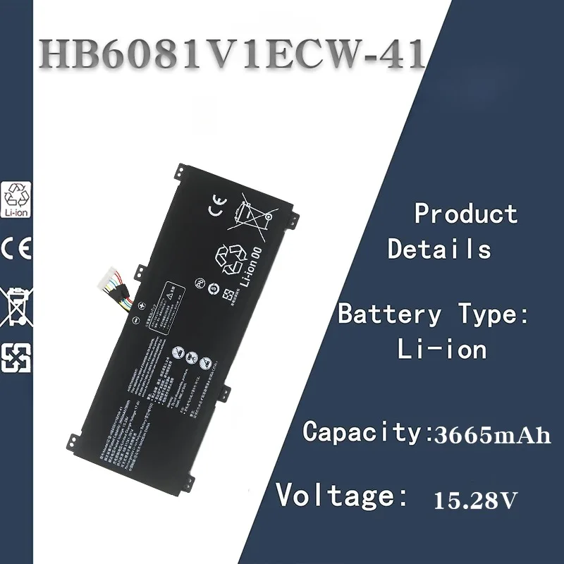 Replacement Battery for Huawei Honor HBL - W19/W29/HLY - W19RP | 15.28V 3665mAh | Compatible with HB6081V1ECW - 41
Replacement Battery for Huawei Honor HBL - W19/W29/HLY - W19RP | 15.28V 3665mAh | Compatible with HB6081V1ECW - 41