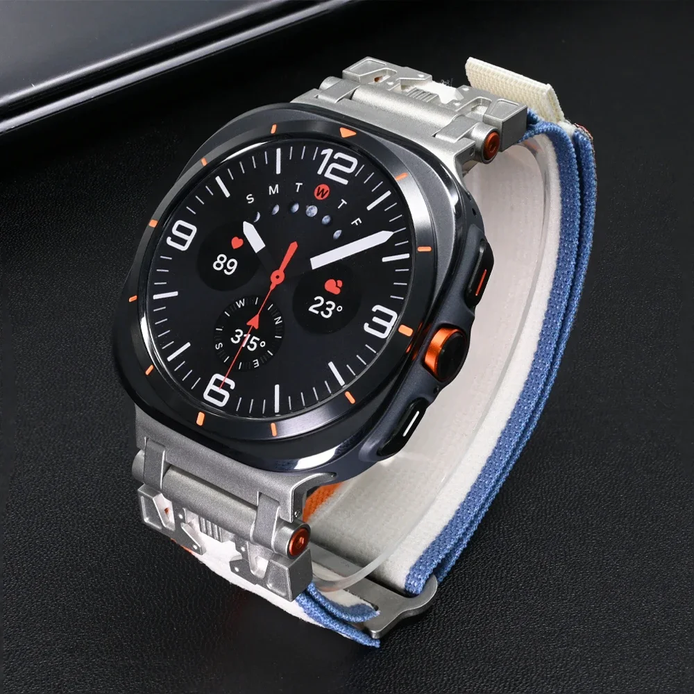 Travel Loop Strap For Samsung Galaxy Watch Ultra 47mm Sports Nylon Band For GALAXY ULTRA 47mm No Gaps Curved End Mens Bracelet
Travel Loop Strap For Samsung Galaxy Watch Ultra 47mm Sports Nylon Band For GALAXY ULTRA 47mm No Gaps Curved End Mens Bracelet