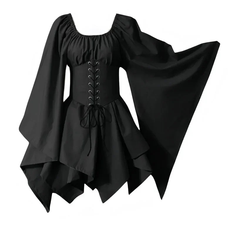 Европейская и американская одежда с расклешенными рукавами, длинными рукавами, платья средневекового эпохи Возрождения, длинное платье для выступлений в стиле пэчворк
Европейская и американская одежда с расклешенными рукавами, длинными рукавами, платья средневекового эпохи Возрождения, длинное платье для выступлений в стиле пэчворк