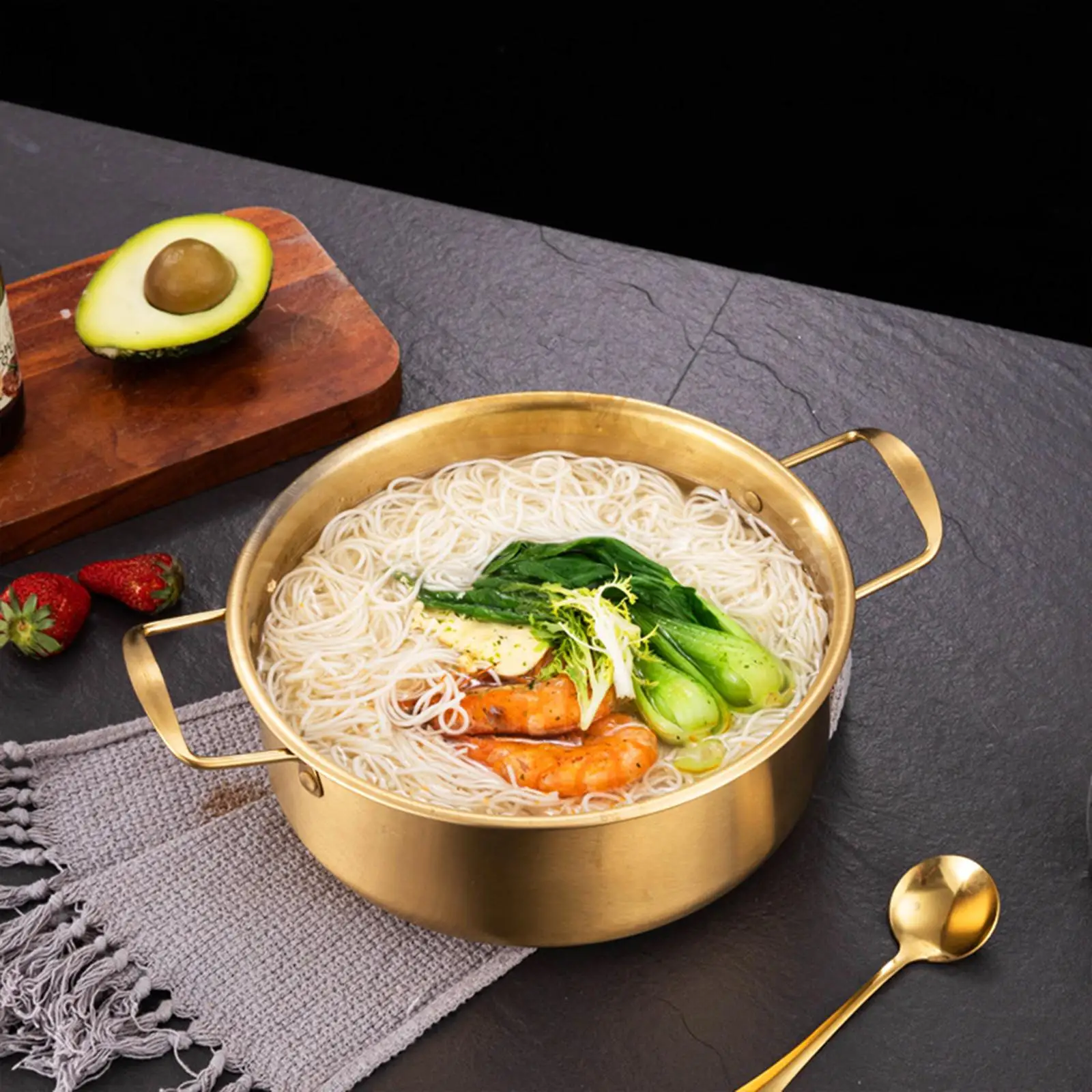 Korea Ramen Pot Spoon Chopsticks Multipurpose Cookware with Lid Stainless Steel
Korea Ramen Pot Spoon Chopsticks Multipurpose Cookware with Lid Stainless Steel