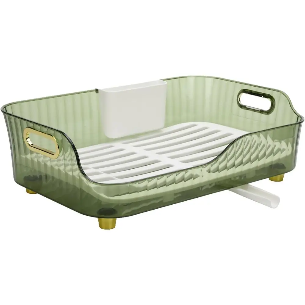 Dish Drying Rack, Plastic, Large Capacity, Space Saving, Clear Kitchen Drainer Rack, Chopsticks Bowl Plate Spoon (Green)
Dish Drying Rack, Plastic, Large Capacity, Space Saving, Clear Kitchen Drainer Rack, Chopsticks Bowl Plate Spoon (Green)