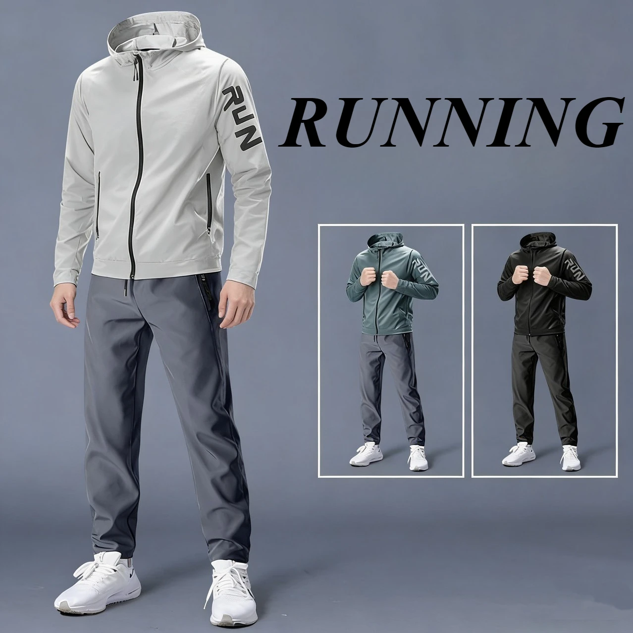 Men's Sportswear Running Set with Hood Training Gear Breathable Jacket And Pants Fitness Outfit for Comfortable Exercise
Men's Sportswear Running Set with Hood Training Gear Breathable Jacket And Pants Fitness Outfit for Comfortable Exercise