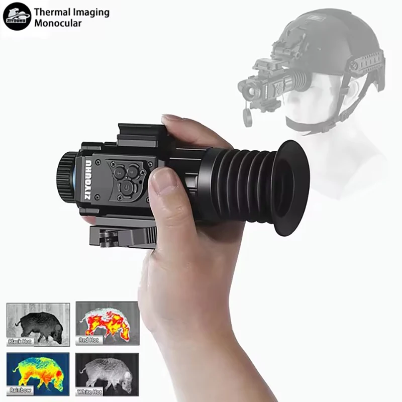 Infrared Thermal Monocular Sight Scope for Hunting Helmet, Riflescope 384X288 Tactical Reticle Head Mounted Thermal Imaging TU12
Infrared Thermal Monocular Sight Scope for Hunting Helmet, Riflescope 384X288 Tactical Reticle Head Mounted Thermal Imaging TU12