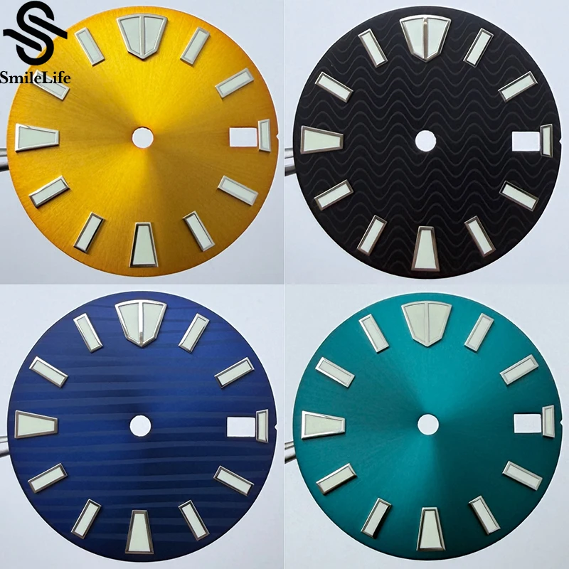 SmileLife 28.5mm Watch Dial Green Luminous Single Calendar Watch Face Replacement Blue/Orange/Black Dials for NH35/NH36 Movement
SmileLife 28.5mm Watch Dial Green Luminous Single Calendar Watch Face Replacement Blue/Orange/Black Dials for NH35/NH36 Movement