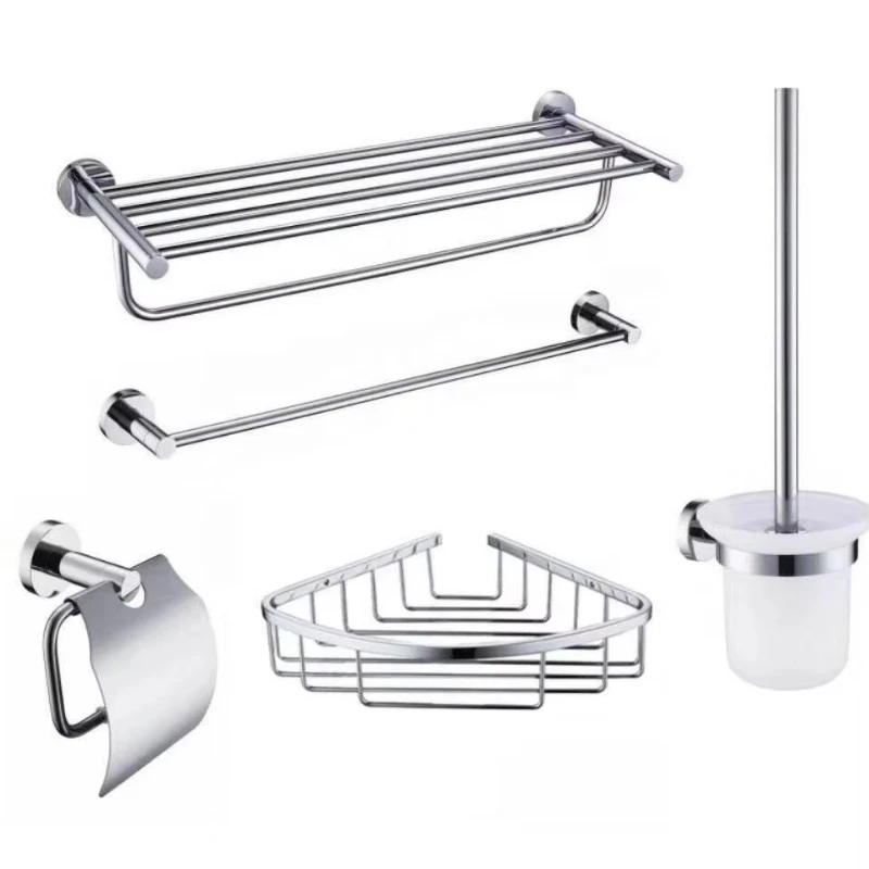 Luxury Modern Eco-Friendly Stainless Steel Bathroom Accessories Set Apartment Hotel Family Toilet Shower
Luxury Modern Eco-Friendly Stainless Steel Bathroom Accessories Set Apartment Hotel Family Toilet Shower