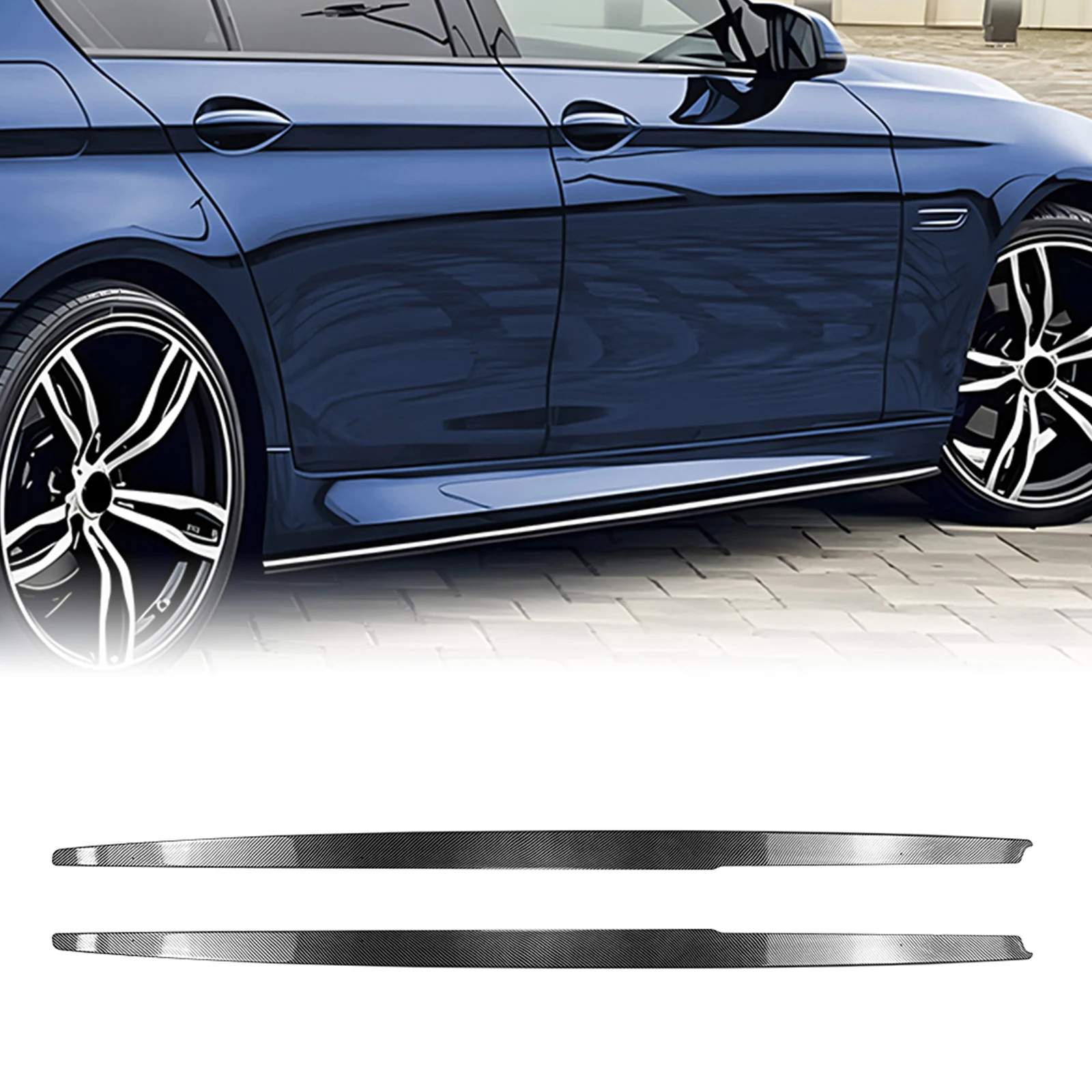 2 Pieces of Side Skirt Extension Trim For BMW 5 Series F10 F11 M Sport 2011-2017
2 Pieces of Side Skirt Extension Trim For BMW 5 Series F10 F11 M Sport 2011-2017