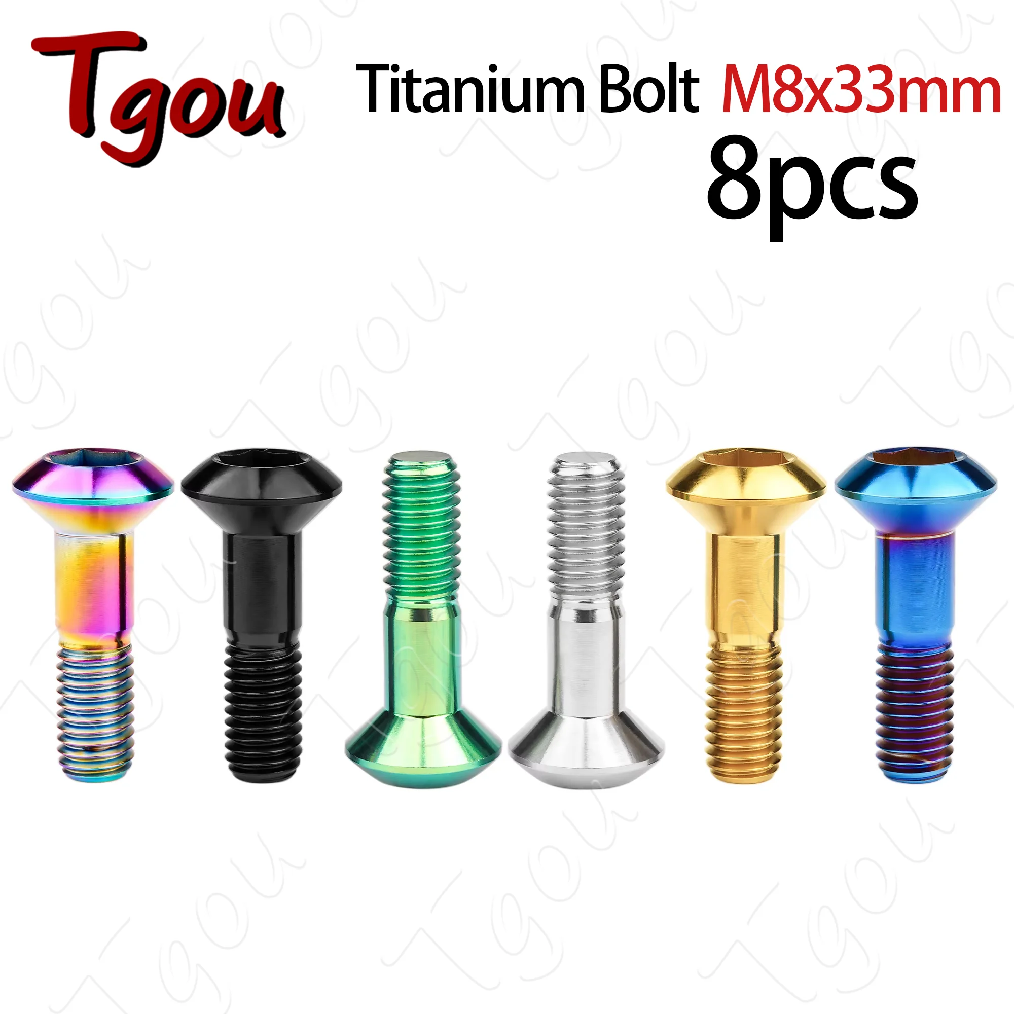 Титановые болты Tgou M8x33 мм с шестигранной головкой для внедорожных гоночных звездочек, крепежные детали заднего дисковой звездочки, 8 шт.
Титановые болты Tgou M8x33 мм с шестигранной головкой для внедорожных гоночных звездочек, крепежные детали заднего дисковой звездочки, 8 шт.