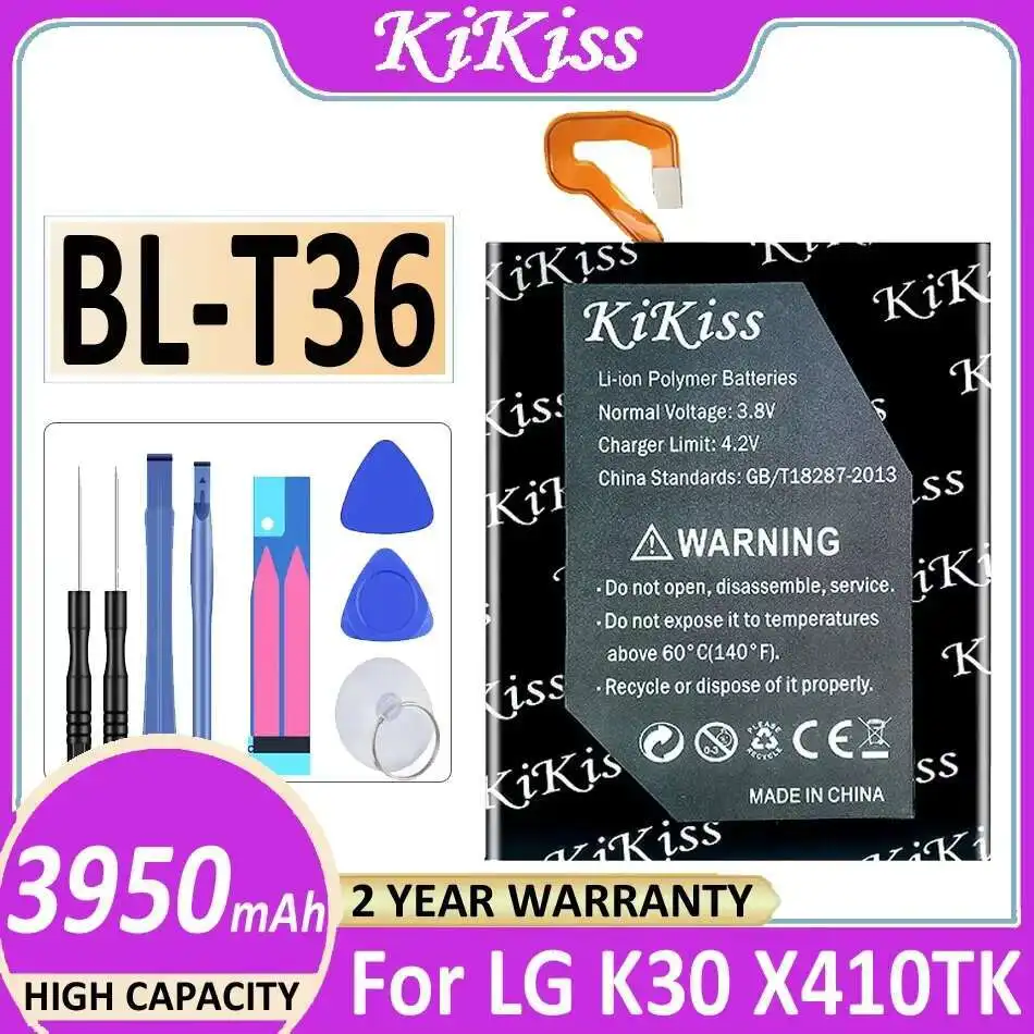 Аккумулятор 3950 мАч BL-T36 для мобильного телефона LG K30 X410TK BL T36 BLT36 + бесплатные инструменты
Аккумулятор 3950 мАч BL-T36 для мобильного телефона LG K30 X410TK BL T36 BLT36 + бесплатные инструменты