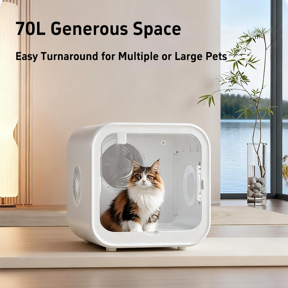 Automatic Pet Dryer Box Ultra Quiet Smart Temperature Control Dryer Sheets Pet Hair 360° Efficient For Cats And Small Dogs
Automatic Pet Dryer Box Ultra Quiet Smart Temperature Control Dryer Sheets Pet Hair 360° Efficient For Cats And Small Dogs