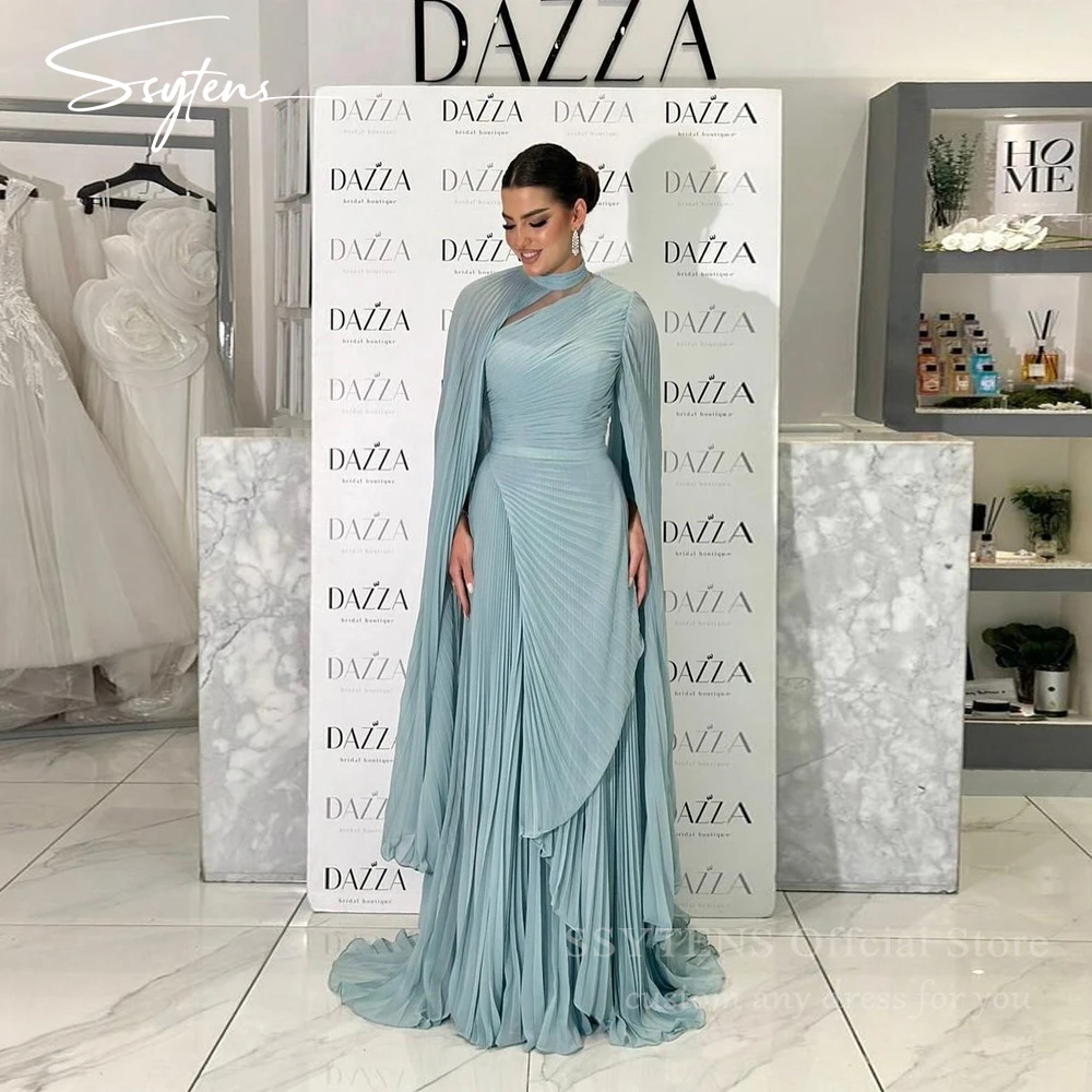 SSYTENS Special Evening Dresses for Women Long Cap Sleeves Chiffon Pleat Robes De Soirée Turquie Dubai Party Dresses Customized
SSYTENS Special Evening Dresses for Women Long Cap Sleeves Chiffon Pleat Robes De Soirée Turquie Dubai Party Dresses Customized