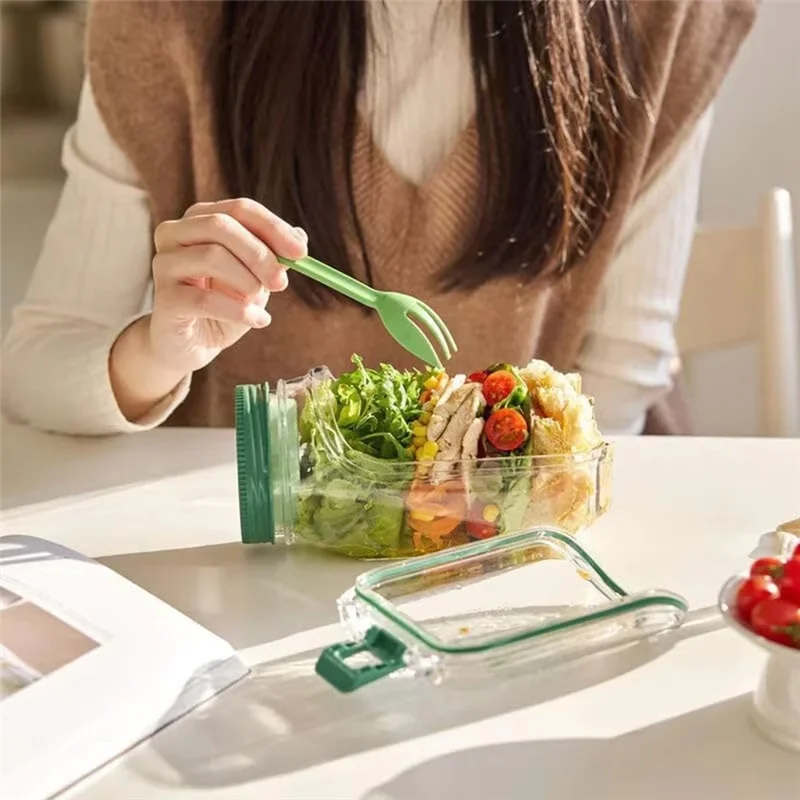 A03F-Plastic Salad Pod Containers Interval Salad Box Crisper Container Leakproof Breakfast Fruit Storage Box Keep Fresh
A03F-Plastic Salad Pod Containers Interval Salad Box Crisper Container Leakproof Breakfast Fruit Storage Box Keep Fresh