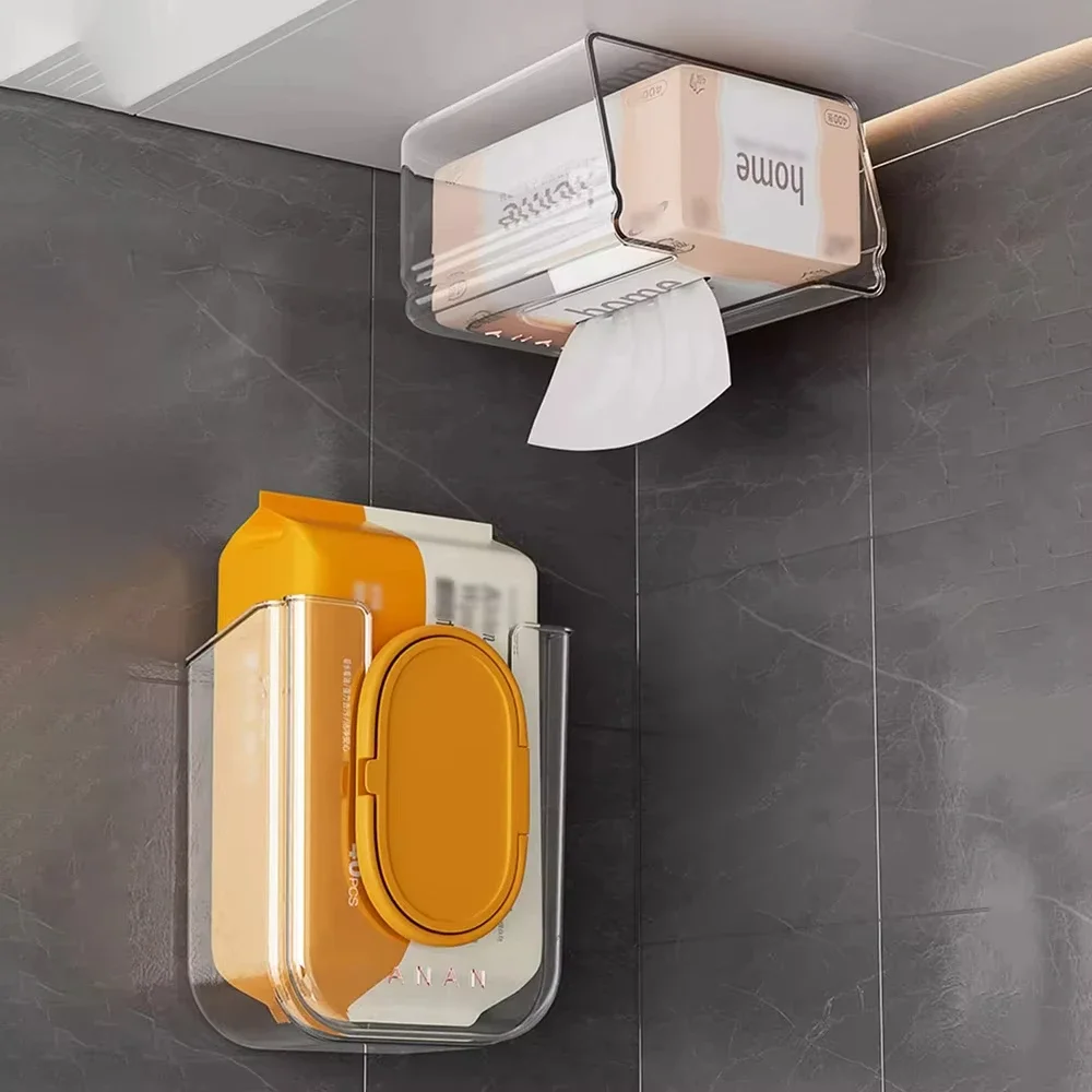 Tissue Box Bathroom Non Perforated Wall Mounted Wet Tissue Storage Box with Large Opening and Strong Load-bearing Capacity
Tissue Box Bathroom Non Perforated Wall Mounted Wet Tissue Storage Box with Large Opening and Strong Load-bearing Capacity