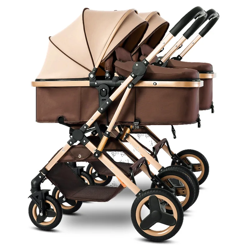 Twin Baby Stroller for Newborns, Foldable Double Seat High Landscape Pram, Adjustable Recline, All-Season, Lightweight Design
Twin Baby Stroller for Newborns, Foldable Double Seat High Landscape Pram, Adjustable Recline, All-Season, Lightweight Design