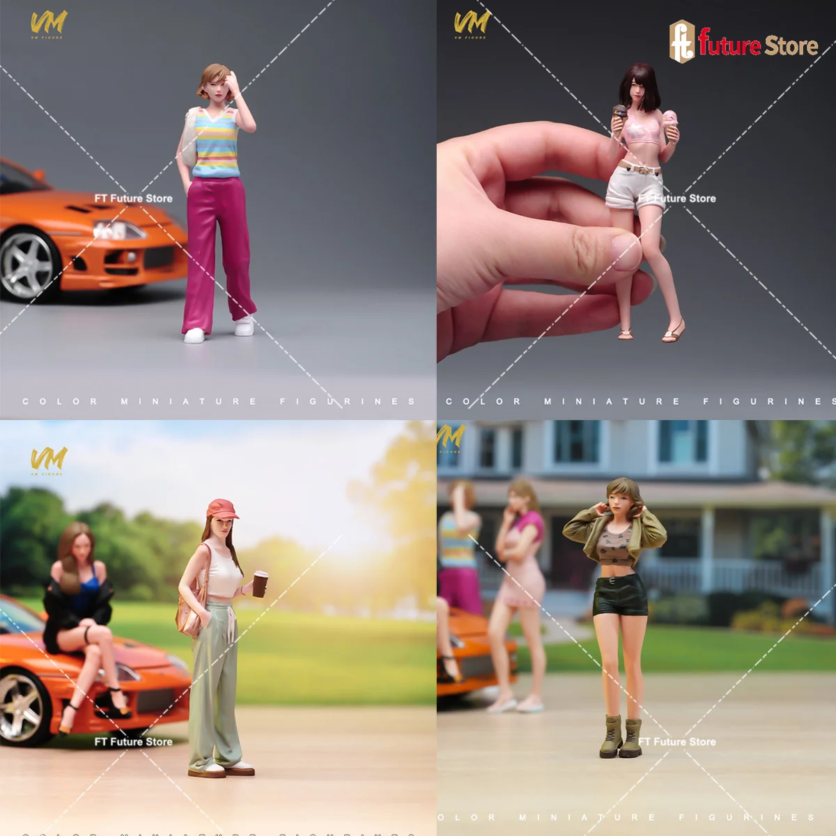 Exquisite Painted 1/24 1/18 Leisure shopping Beautiful Girl Miniature Figures 3D Diorama Doll For Car Model Match Display Decor
Exquisite Painted 1/24 1/18 Leisure shopping Beautiful Girl Miniature Figures 3D Diorama Doll For Car Model Match Display Decor