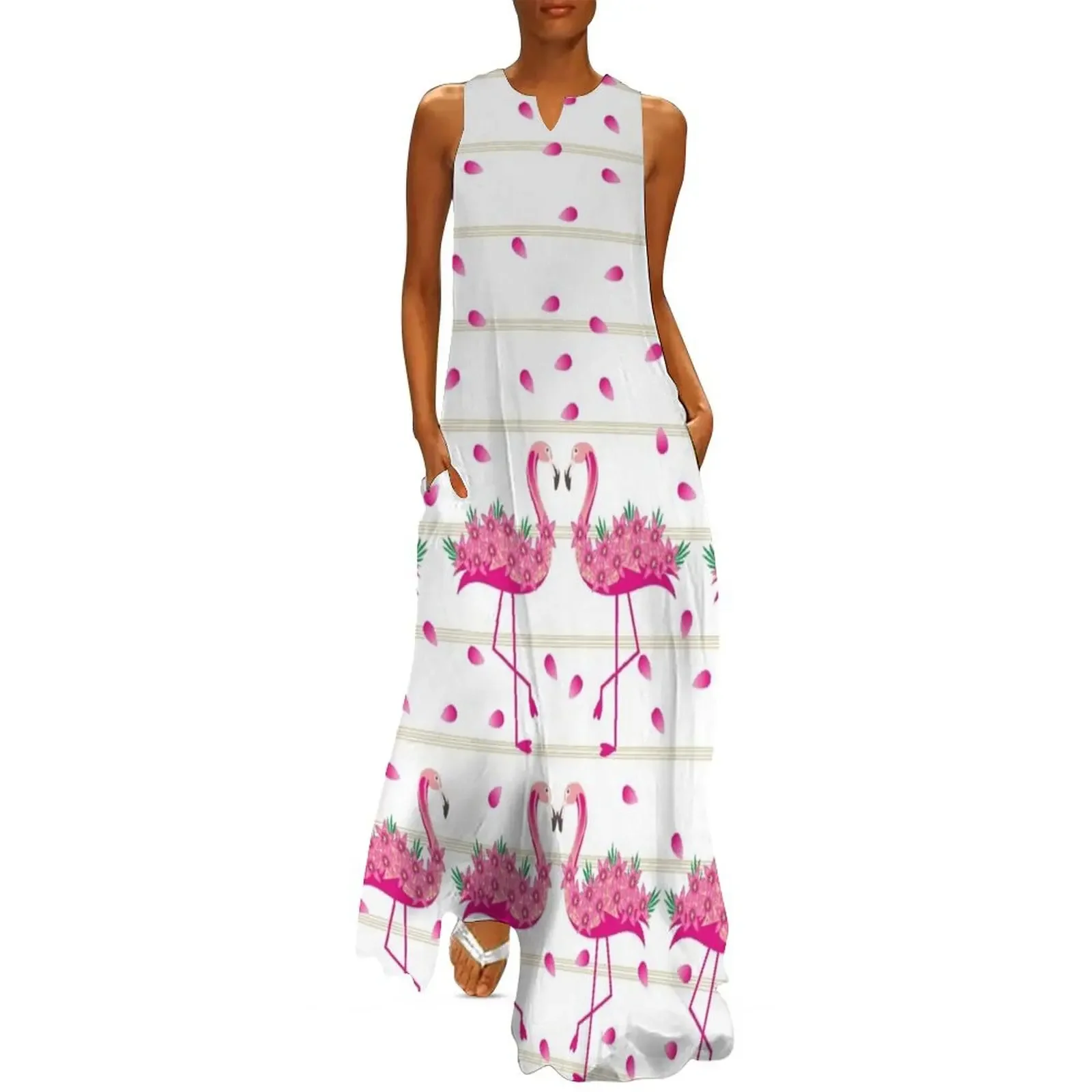 Flamingo Pink Flower Art Long Dress elegant evening dresses for women 2025 Women's dress beach dresses Dress
Flamingo Pink Flower Art Long Dress elegant evening dresses for women 2025 Women's dress beach dresses Dress