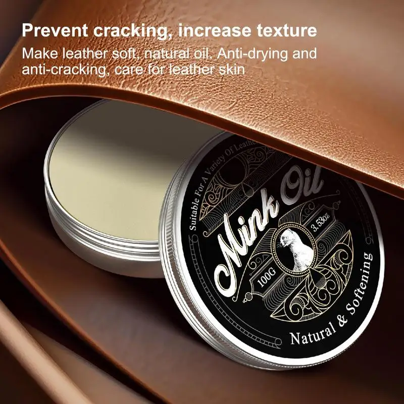Mink Oil For Leather Leather Care Mink Oil Conditioner 100g All-Natural Paste Soften And Restore For Boots Shoes Clothing
Mink Oil For Leather Leather Care Mink Oil Conditioner 100g All-Natural Paste Soften And Restore For Boots Shoes Clothing