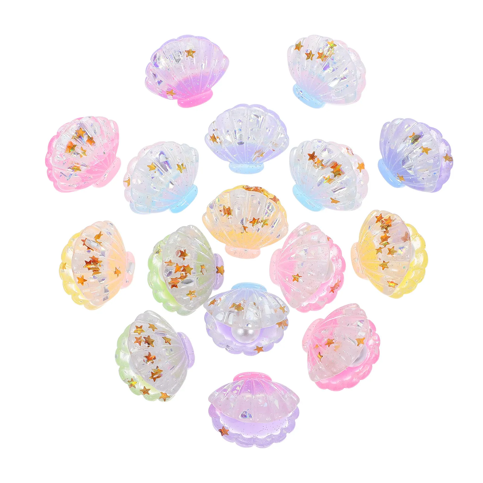 16Pcs Glow in The Dark Luminous Shell with Pearl Resin Miniature Ornament for Car Garden Aquarium Desktop Night Decor Romantic
16Pcs Glow in The Dark Luminous Shell with Pearl Resin Miniature Ornament for Car Garden Aquarium Desktop Night Decor Romantic