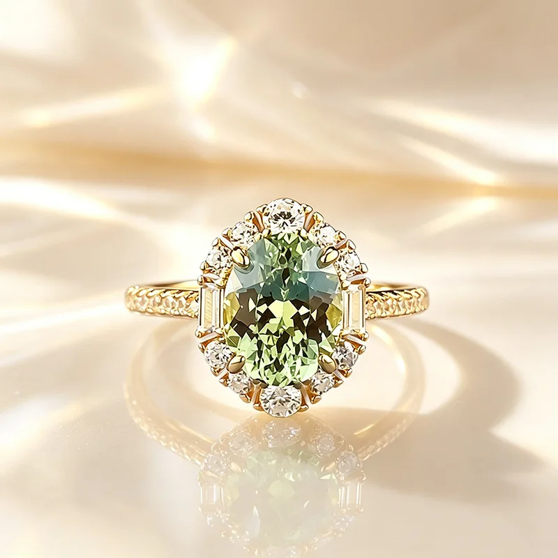 Apaison Sparkling 6x9mm Lab Grown Diamond Women's Gold Plated Ring - Bride Wedding Engagement Anniversary Jewelry Gift
Apaison Sparkling 6x9mm Lab Grown Diamond Women's Gold Plated Ring - Bride Wedding Engagement Anniversary Jewelry Gift