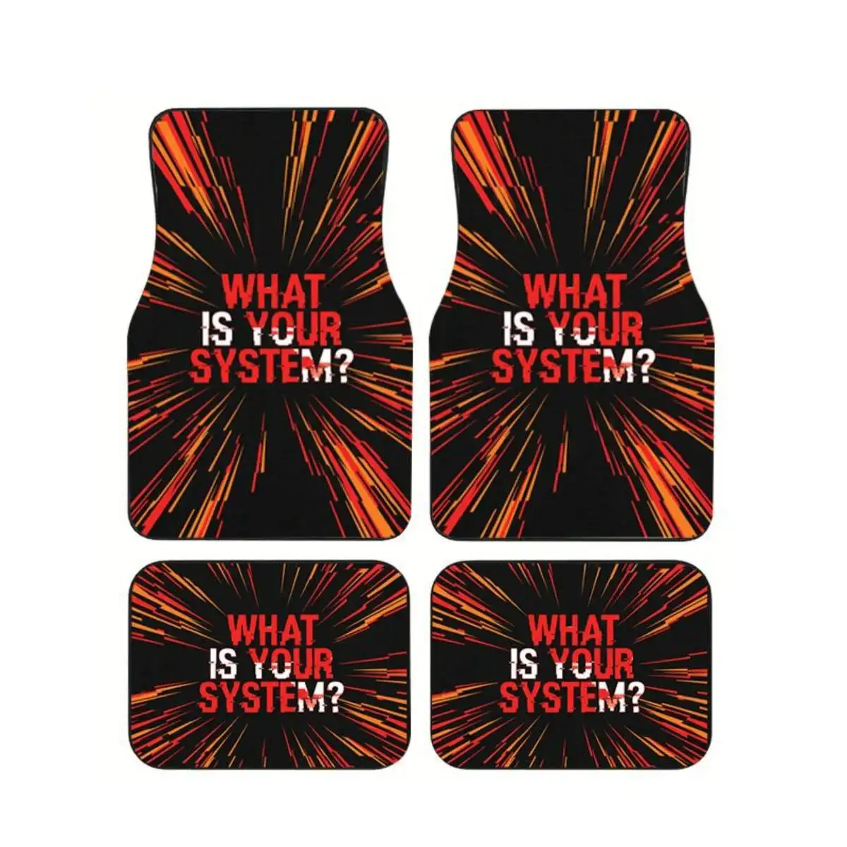 4Pcs Heavy-Duty Speed Line Print Car Floor Mats Set Anti-Slip Auto Foot Carpet for Sedan SUV Red Orange Interior Accessories
4Pcs Heavy-Duty Speed Line Print Car Floor Mats Set Anti-Slip Auto Foot Carpet for Sedan SUV Red Orange Interior Accessories