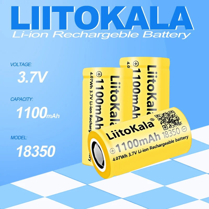 1-90 шт. LiitoKala самая высокая емкость 18350 1100 мАч аккумулятор INR18350 3,7 В перезаряжаемые батареи литий-ионный аккумулятор для электрических игрушек
1-90 шт. LiitoKala самая высокая емкость 18350 1100 мАч аккумулятор INR18350 3,7 В перезаряжаемые батареи литий-ионный аккумулятор для электрических игрушек