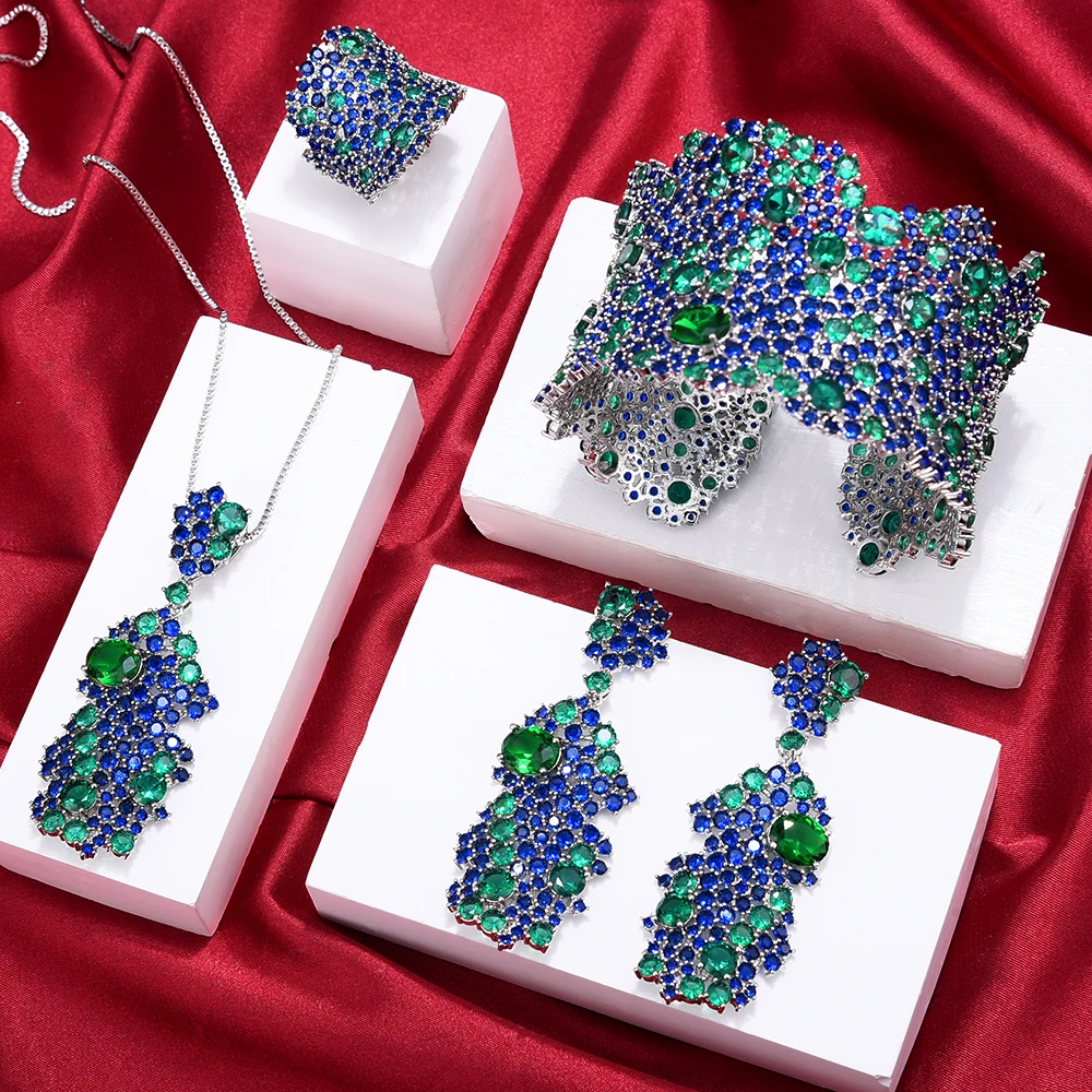 Siscathy Arabic Indian Luxury Full Micro Cubic Zircon Pendant Necklace Wedding Fine Jewelry Set For Women Earrings Accessories
Siscathy Arabic Indian Luxury Full Micro Cubic Zircon Pendant Necklace Wedding Fine Jewelry Set For Women Earrings Accessories
