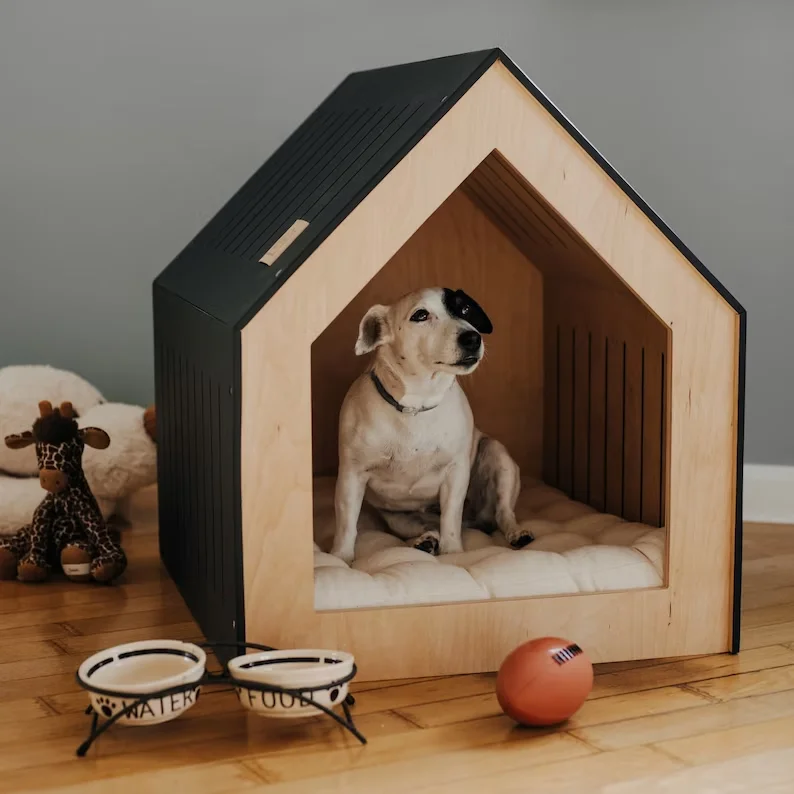 Best Selling High-quality Plywood Modern Style Cottage Look Wooden Dog House Modern Dog House Cat House
Best Selling High-quality Plywood Modern Style Cottage Look Wooden Dog House Modern Dog House Cat House