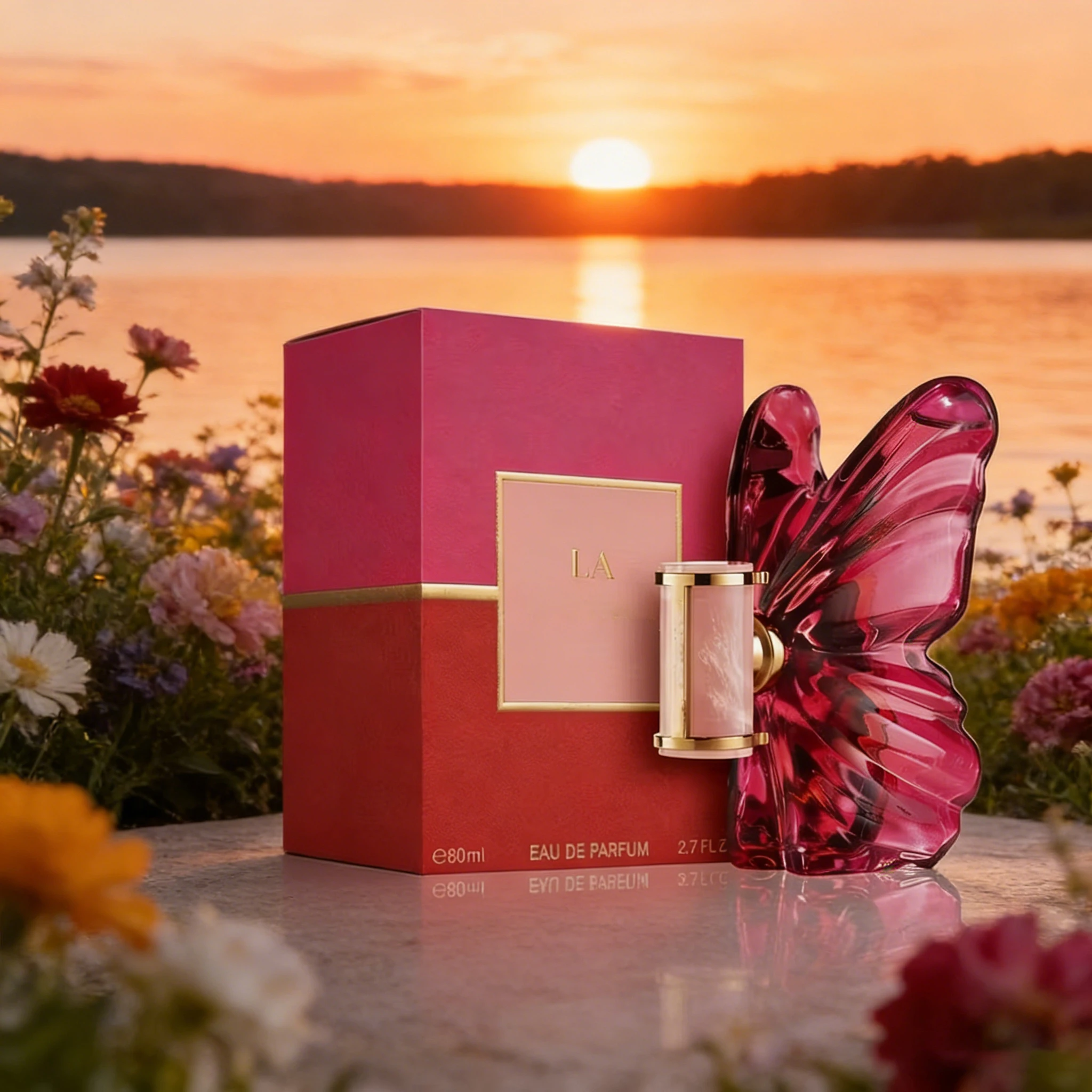 LA Bom. b.A 2.7oz female perfume, fresh flower and fruit fragrance, dragon fruit integration, unique butterfly design
LA Bom. b.A 2.7oz female perfume, fresh flower and fruit fragrance, dragon fruit integration, unique butterfly design