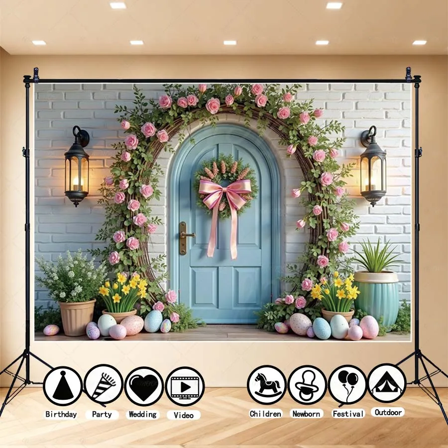 MOON.QG Easter Day Photography Background Pink Flower Garland Wreath Colorful Egg Backdrop For Kid Photo Spot Baby Shower Party
MOON.QG Easter Day Photography Background Pink Flower Garland Wreath Colorful Egg Backdrop For Kid Photo Spot Baby Shower Party