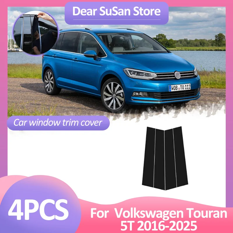 4pcs Car Window Trim Cover For Volkswagen VW Touran 5T 2016~2024 2025 B Column Pillar Posts Door Decal Sticker Atuo Accessories
4pcs Car Window Trim Cover For Volkswagen VW Touran 5T 2016~2024 2025 B Column Pillar Posts Door Decal Sticker Atuo Accessories