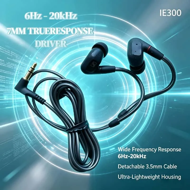 IE300 Wired Earbuds In-ear HIFI Stereo Earphones THD Less Than 0.08% for Running Sports Workout Essential Pro 2026
IE300 Wired Earbuds In-ear HIFI Stereo Earphones THD Less Than 0.08% for Running Sports Workout Essential Pro 2026