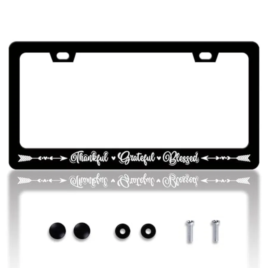 Thankful Grateful Blessed License Plate Frame Christianity License Plate Frames Personalise Stainless Steel Funny Design Compat
Thankful Grateful Blessed License Plate Frame Christianity License Plate Frames Personalise Stainless Steel Funny Design Compat