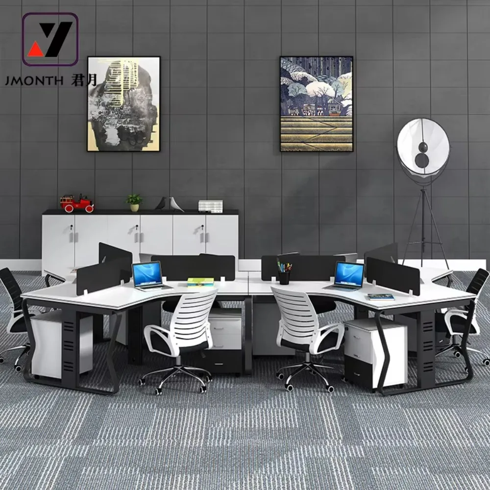 Modern 3-Person Desk New Style Office Workstation Furniture for Staff Work
Modern 3-Person Desk New Style Office Workstation Furniture for Staff Work